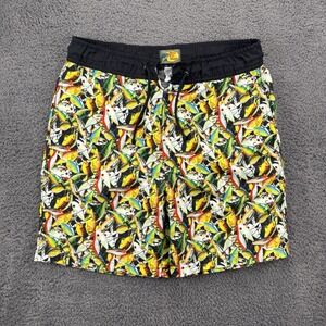 Bass‎ Pro Shop Swim Trunks Men M (32x7) AOP Fish Tackle Bait
